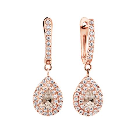 rose gold earrings michael hill